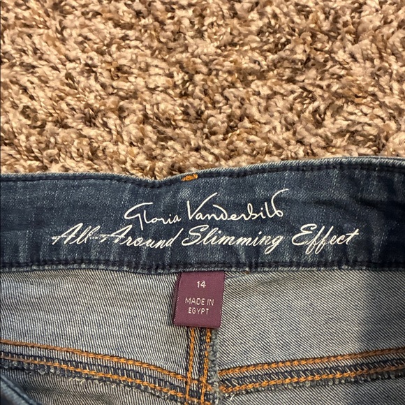 Gloria Vanderbilt Jeans All Around Slimming Effect- Skimmers- Size 14 - Picture 2 of 16
